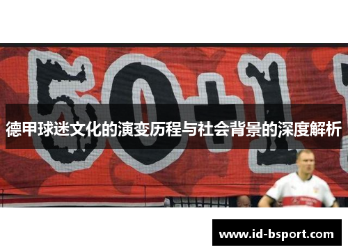 德甲球迷文化的演变历程与社会背景的深度解析