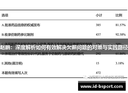 赵鹏：深度解析如何有效解决欠薪问题的对策与实践路径